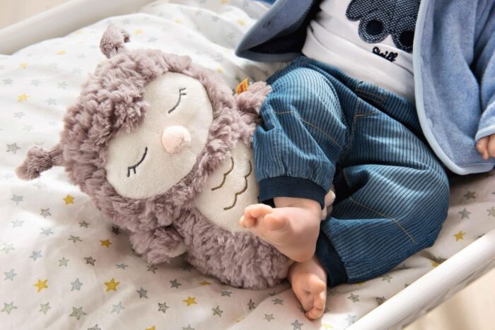Steiff Kuscheltier Ollie Eule, Süßes Stofftier, Jungen, Mädchen & Babys ab 0 Monaten, Friends, Plüschtier , Beige – Bild 2